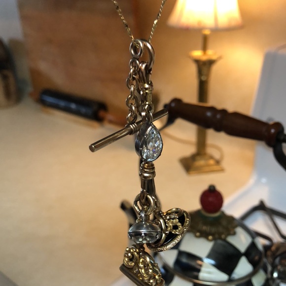 Georgian Victorian gold charm necklace - Picture 5 of 16